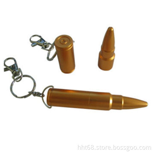 USB Flash Drives with Bullet Design, USB2.0 Interface and Plug-and-play Function